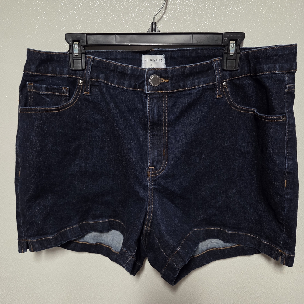 Lane Bryant Dark Blue Denim Shorts